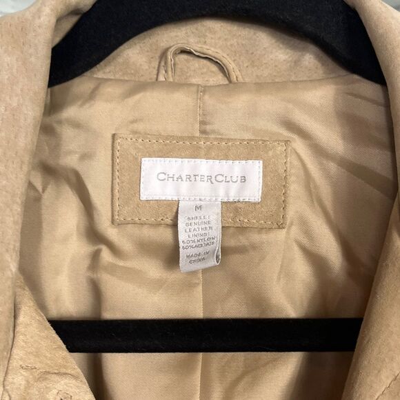 Charter Club Suede jean jacket Medium - Picture 4 of 8